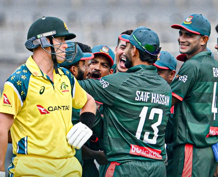 Mosaddek Hossain and Nahid Rana star as Bangladesh beat Australia after 21 years in ODI cricket Mosaddek Hossain and Nahid Rana star as Bangladesh beat Australia after 21 years in ODI cricket
