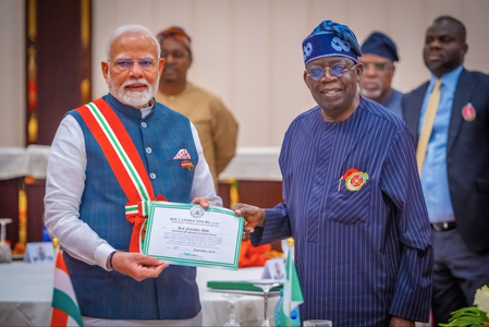 Nigerian, Maldivian Presidents congratulate PM Modi on historic tenure, hail his ‘influential leadership’