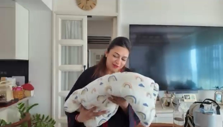 Divyanka Tripathi, Vivek Dahiya say twin babies are poles apart; compare elder son to Lord Ram