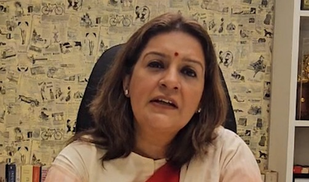 Shiv-Sena UBT leader Priyanka Chaturvedi targets UP CM Adityanath over ‘land jihad’ remark