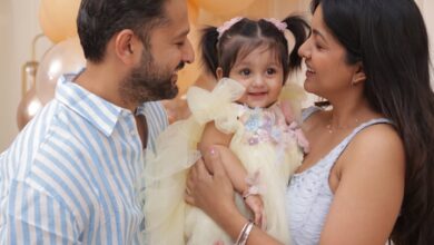 Ishita Dutta & Vatsal Sheth reveals daughter Veda’s face on her 1st birthday Ishita Dutta & Vatsal Sheth reveals daughter Veda’s face on her 1st birthday