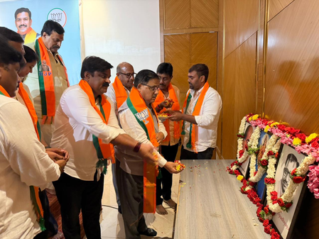 Special prayers offered by Karnataka BJP leaders to mark PM Modi completing 12 years as elected PM Special prayers offered by Karnataka BJP leaders to mark PM Modi completing 12 years as elected PM