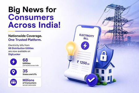 68 electricity distribution companies now live on DigiLocker 68 electricity distribution companies now live on DigiLocker