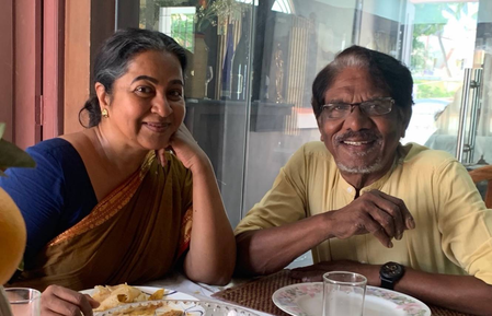 Radhika Sarathkumar pays touching tribute to her guru Bharathiraja; says her heart feels heavy! Radhika Sarathkumar pays touching tribute to her guru Bharathiraja; says her heart feels heavy!