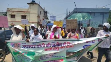 Ranchi villagers protest RIMS-2 project, march halted en route to CM residence Ranchi villagers protest RIMS-2 project, march halted en route to CM residence