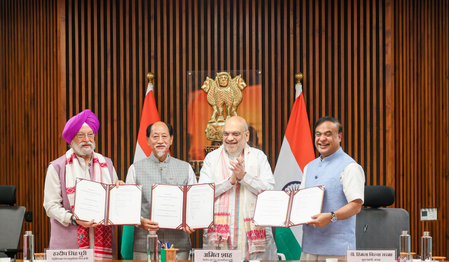 Centre signs tripartite agreement with Assam, Nagaland to step up oil and gas hunt Centre signs tripartite agreement with Assam, Nagaland to step up oil and gas hunt