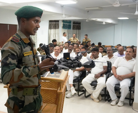 Assam Rifles conducts drone awareness, security exercises for CISF personnel in Tripura Assam Rifles conducts drone awareness, security exercises for CISF personnel in Tripura