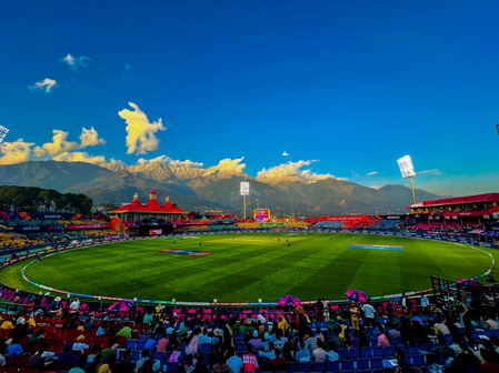 Cricket, spirituality come together ahead of ODI in Dharamsala! Cricket, spirituality come together ahead of ODI in Dharamsala!