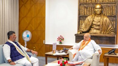 Shivakumar meets HM Amit Shah, seeks Centre’s support for K’taka