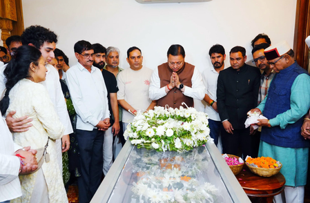 Indian shooting legend Jaspal Rana given full state honours at his residence Indian shooting legend Jaspal Rana given full state honours at his residence