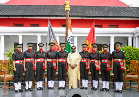First batch of women cadets commissioned as officers in the defence forces First batch of women cadets commissioned as officers in the defence forces