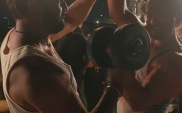 Aayush Sharma takes ‘sweetest co-actor’ Sharad Kelkar’s help for pumping up muscles