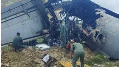 IAF AN-32 bursts into flames after landing in Assam’s Jorhat IAF AN-32 bursts into flames after landing in Assam’s Jorhat
