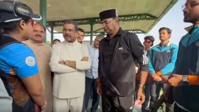 Dharmendra Pradhan interacts with athletes, reviews education initiatives in Bhopal Dharmendra Pradhan interacts with athletes, reviews education initiatives in Bhopal