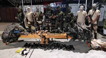 Manipur: 3 militants among 6 arrested, large cache of arms and drugs seized Manipur: 3 militants among 6 arrested, large cache of arms and drugs seized