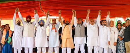 AAP ‘gang of looters’, says Haryana CM at rally in Punjab