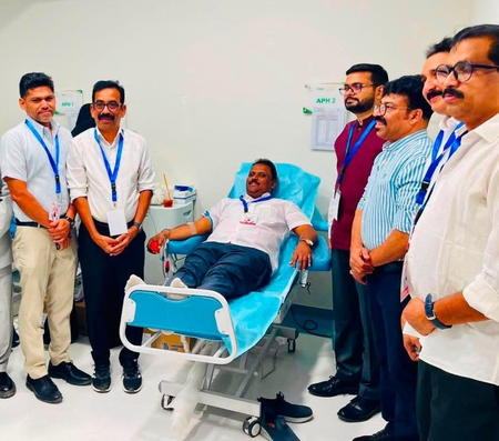 Strong Indian community turnout at Riyadh blood donation camp Strong Indian community turnout at Riyadh blood donation camp
