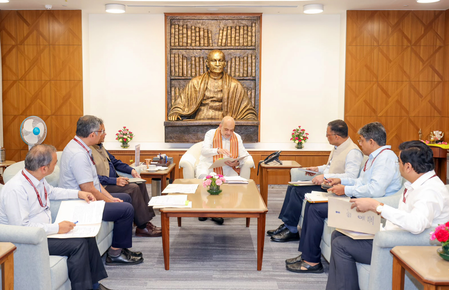 HM Amit Shah reviews logistical arrangements for panel on Demographic Changes HM Amit Shah reviews logistical arrangements for panel on Demographic Changes