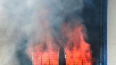 Fire breaks out at restaurant near South Delhi flyover; elderly woman rescued Fire breaks out at restaurant near South Delhi flyover; elderly woman rescued