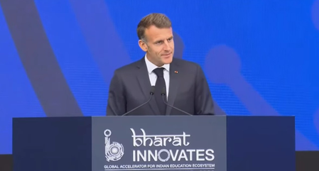French President congratulates PM Modi for becoming longest serving Indian Prime Minister