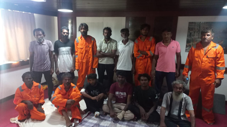 All 14 Indian crew members rescued after vessel suffers engine failure off Oman coast (Ld) All 14 Indian crew members rescued after vessel suffers engine failure off Oman coast (Ld)