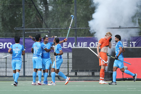 India suffer narrow 2-3 defeat against the Netherlands in their opening match of the FIH Men’s Pro League 2025–26 Rotterdam leg India suffer narrow 2-3 defeat against the Netherlands in their opening match of the FIH Men’s Pro League 2025–26 Rotterdam leg