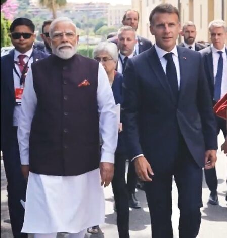 French President shares glimpse of PM Modi’s visit with popular Bollywood soundtrack