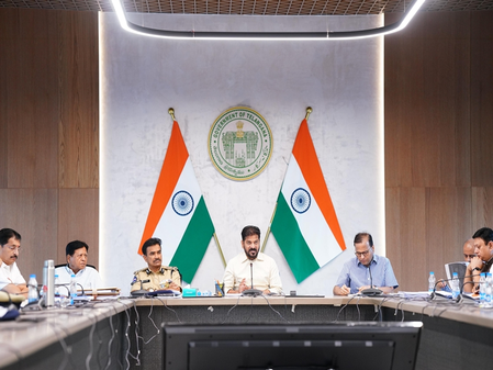 T’gana CM warns officials of action over traffic chaos during rains in Hyderabad