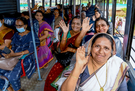 From promise to reality, 13 lakh Kerala women travel for free; private operators cry foul From promise to reality, 13 lakh Kerala women travel for free; private operators cry foul