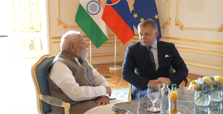 PM Modi, Slovakian counterpart Fico hold talks in Bratislava PM Modi, Slovakian counterpart Fico hold talks in Bratislava