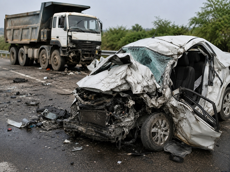 Six killed, two-year-old injured in Rajasthan road accident Six killed, two-year-old injured in Rajasthan road accident