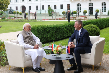 PM Modi, Slovak Prez discuss diverse subjects during their talks in Bratislava PM Modi, Slovak Prez discuss diverse subjects during their talks in Bratislava