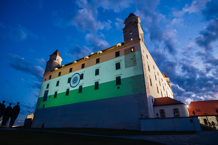 Bratislava Castle lights up in Tricolour as Slovakia rolls out grand welcome for PM Modi