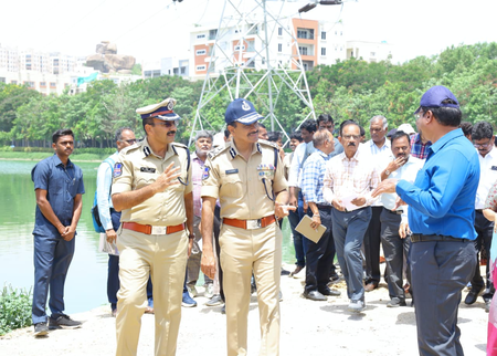 Telangana DGP assesses measures to prevent urban flooding, traffic disruptions