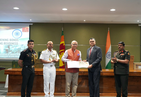 India hands over military equipment to Sri Lanka, strengthening partnerships India hands over military equipment to Sri Lanka, strengthening partnerships