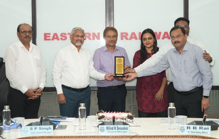 Eastern Railway bags national award for excellence in Kavach deployment Eastern Railway bags national award for excellence in Kavach deployment