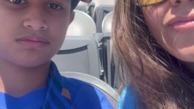 Ekta Kapoor’s nephew Laksshya looks puzzled as she records video of them watching FIFA World Cup live Ekta Kapoor’s nephew Laksshya looks puzzled as she records video of them watching FIFA World Cup live