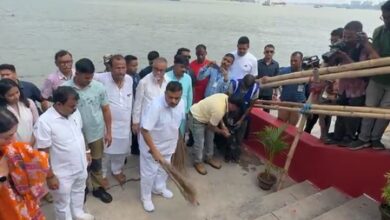 CM Adhikari, ministers clean Ganga wharf in Kolkata as part of Swachh Bharat Abhiyan