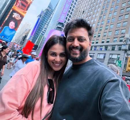 Riteish Deshmukh poses with his ‘lifeline’ Genelia Deshmukh Riteish Deshmukh poses with his ‘lifeline’ Genelia Deshmukh