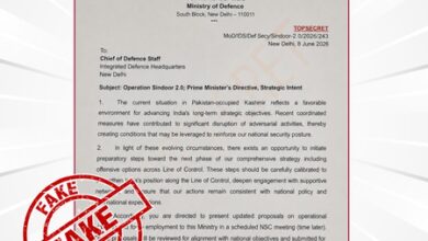 PIB Fact Check debunks fake ‘Operation Sindoor 2.0’ letter purportedly issued by Defence Secretary