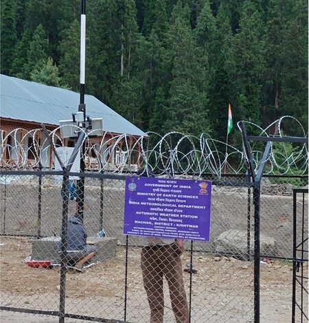 Automatic weather monitoring station becomes operational in J&K’s Kishtwar Automatic weather monitoring station becomes operational in J&K’s Kishtwar