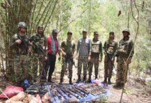 Chhattisgarh: Security forces recover arms, ammunition cache in Narayanpur forest