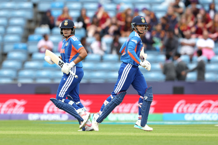 Women’s T20 WC: Smriti, Shafali, Charani help India thrash Netherlands by 95 runs (ld) Women’s T20 WC: Smriti, Shafali, Charani help India thrash Netherlands by 95 runs (ld)