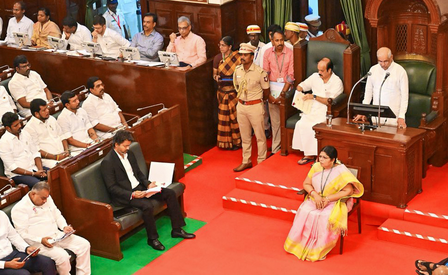 Governor Arlekar apologises for mispronouncing names of Tamil icons during Assembly address Governor Arlekar apologises for mispronouncing names of Tamil icons during Assembly address
