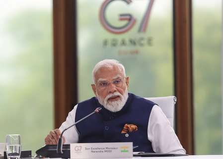 PM Modi calls for human-centric AI and Global Cooperation at G7 Summit (Lead) PM Modi calls for human-centric AI and Global Cooperation at G7 Summit (Lead)