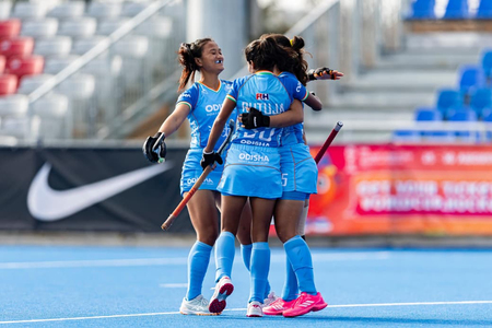 India women rally to beat Uruguay 3-2, remain unbeaten to top Pool A at FIH Nations Cup India women rally to beat Uruguay 3-2, remain unbeaten to top Pool A at FIH Nations Cup