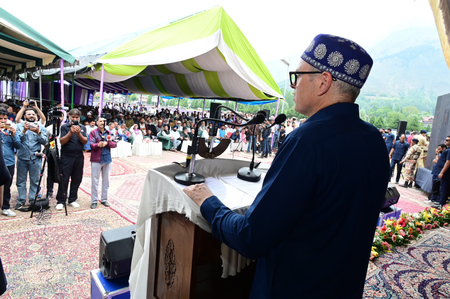 CM Omar Abdullah attends lavender festival, promises aid to shopkeepers due to road widening in J&K’s Ganderbal CM Omar Abdullah attends lavender festival, promises aid to shopkeepers due to road widening in J&K’s Ganderbal