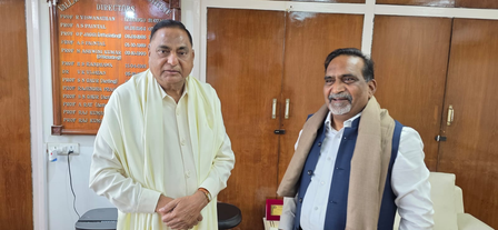Delhi BJP outreach: South Delhi MP Ramvir Singh Bidhuri meets Patel Chest Hospital chief Delhi BJP outreach: South Delhi MP Ramvir Singh Bidhuri meets Patel Chest Hospital chief