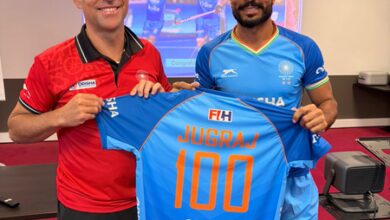 Hockey India congratulates Jugraj Singh on completing 100 international caps Hockey India congratulates Jugraj Singh on completing 100 international caps
