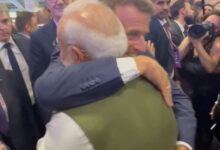 French President bids warm farewell to PM Modi ahead of departure from Paris French President bids warm farewell to PM Modi ahead of departure from Paris